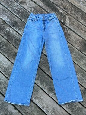 American Eagle Outfitters Wide-Leg Dreamy Drape Jeans Size 00